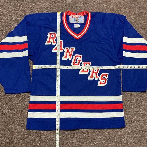 Vintage 90s New York Rangers CCM NHL Jersey Blue Size Small - Picture 6 of 9